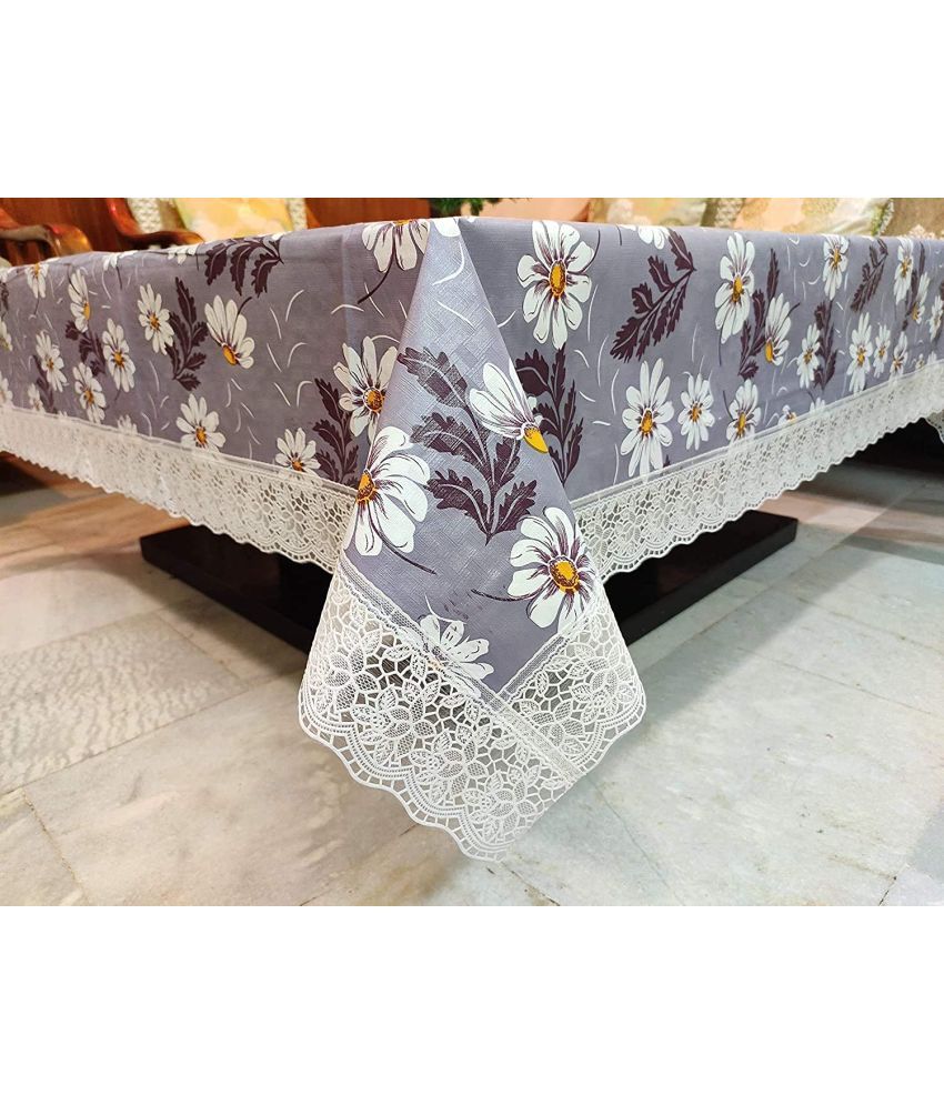     			CreadCraft Printed PVC 4 Seater Rectangle Table Cover ( 150 x 105 ) cm Pack of 1 Multi