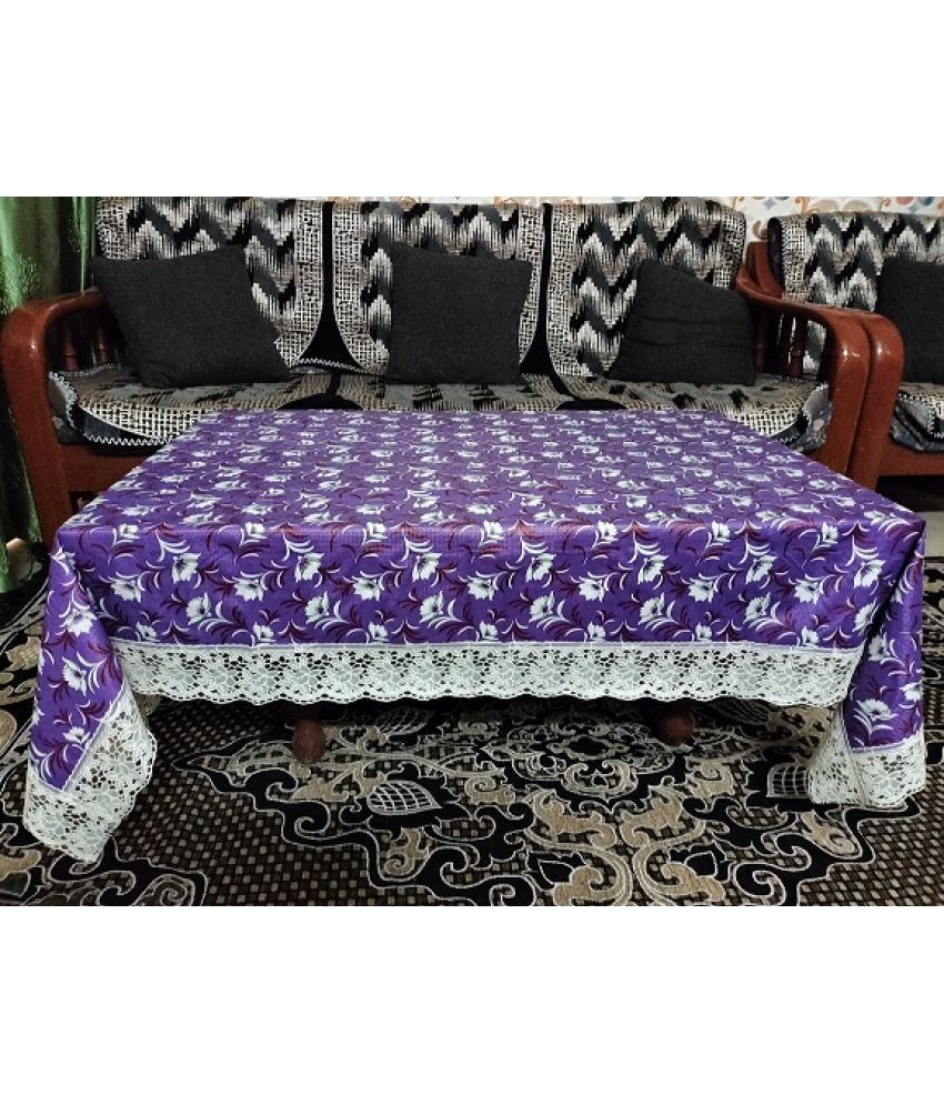     			CreadCraft Printed PVC 4 Seater Rectangle Table Cover ( 150 x 105 ) cm Pack of 1 Multi