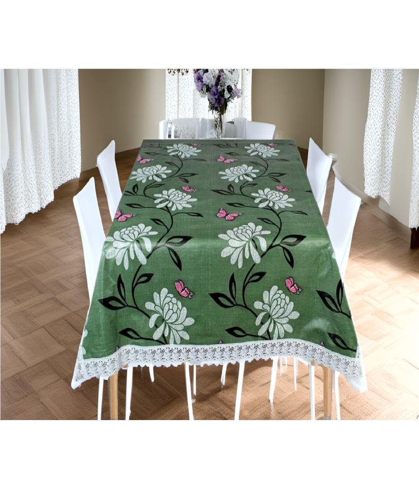     			CreadCraft Printed PVC 4 Seater Rectangle Table Cover ( 150 x 105 ) cm Pack of 1 Multi