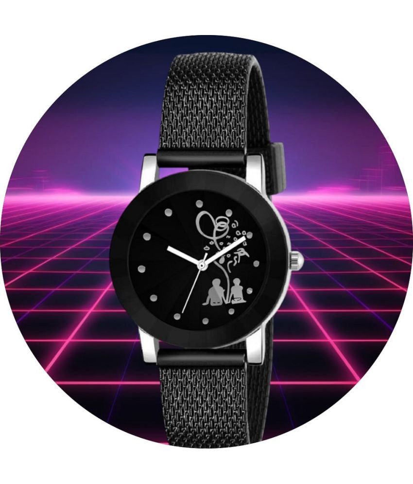     			DECLASSE Black Resin Analog Womens Watch