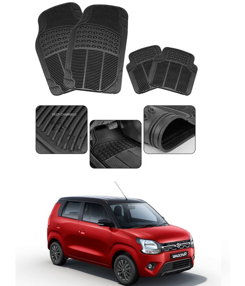     			RONISH Car Rubber Mat (Set Of 4) Foot Mat For Maruti Suzuki New Wagnor