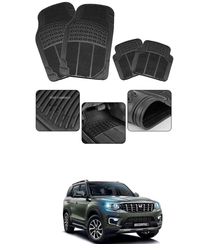     			RONISH Car Rubber Mat (Set Of 4) Foot Mat For Maruti Suzuki Scorpio-N