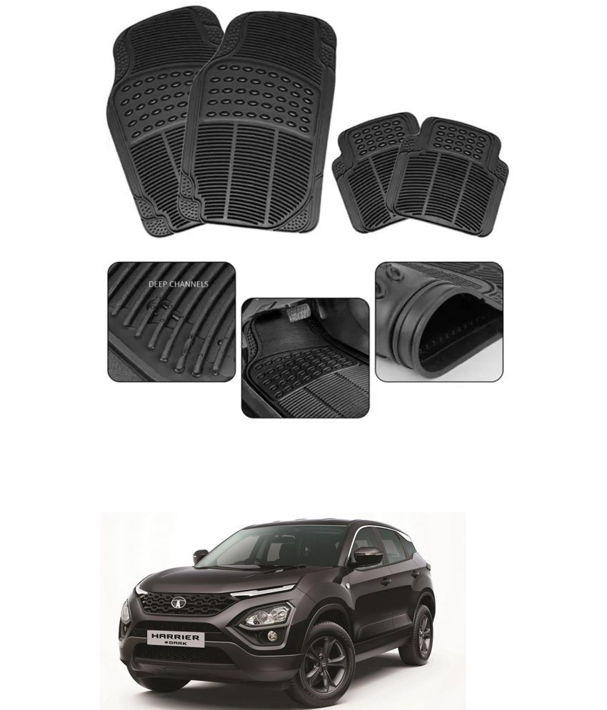     			RONISH Car Rubber Mat (Set Of 4) Foot Mat For Tata Harrier