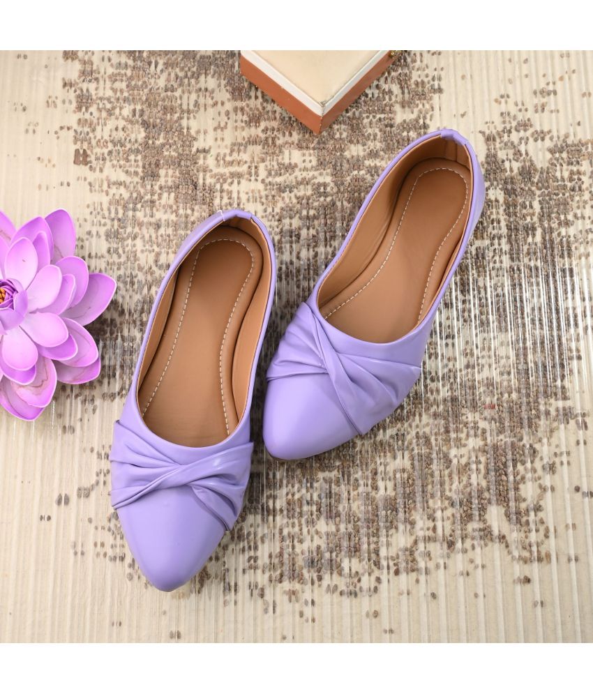     			Ravis Purple Women's Casual Ballerinas