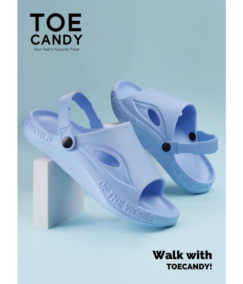     			TOE CANDY - Light Blue Men's Sandals