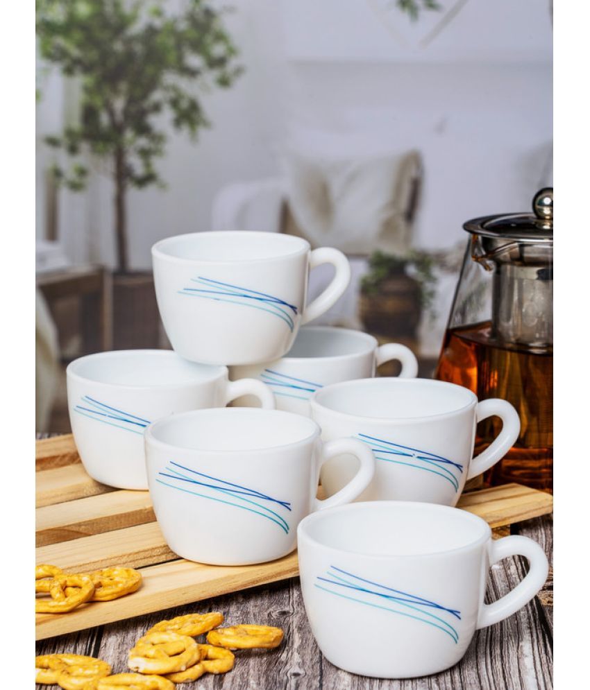     			Cello Tea/Coffee Cup Set Opal Coffee Mug 130 mL ( Pack of 6 )