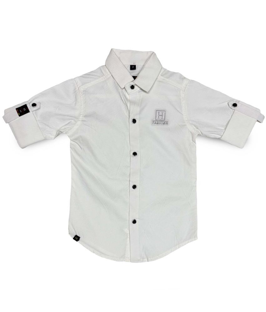     			HAVOK KIDS Pack of 1 Boys 100% Cotton Full Sleeves Shirt ( White )