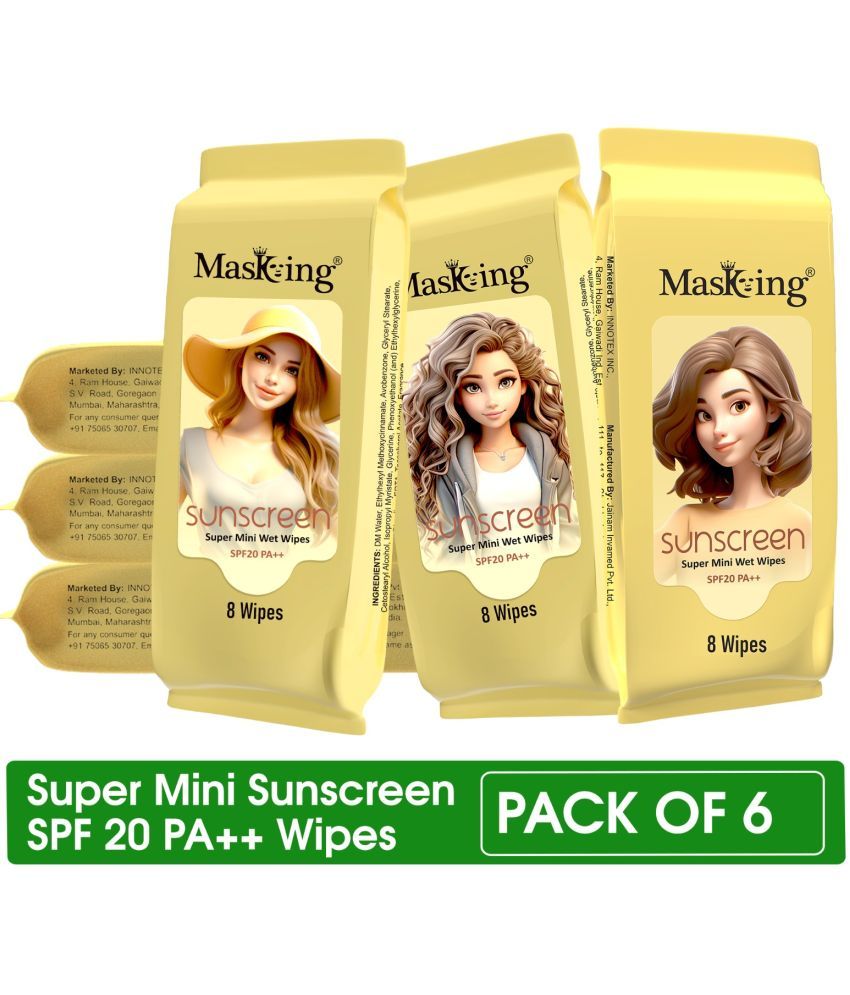     			Masking Wet Wipes ( 8 Pcs ) Pack of 6