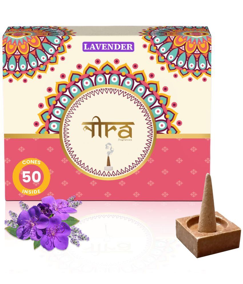     			Nira Fragrances Incense Dhoop Cone Lavender 50 Pieces ( Pack of 1 )