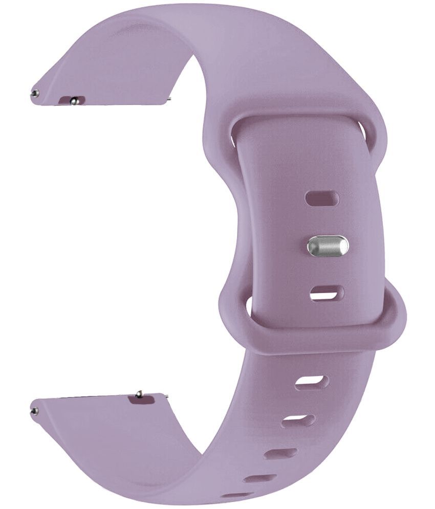     			ACM Watch Strap Silicone Belt 22mm compatible with Maxima Max Pro Flash Smartwatch Sports Dual Closure Band Purple