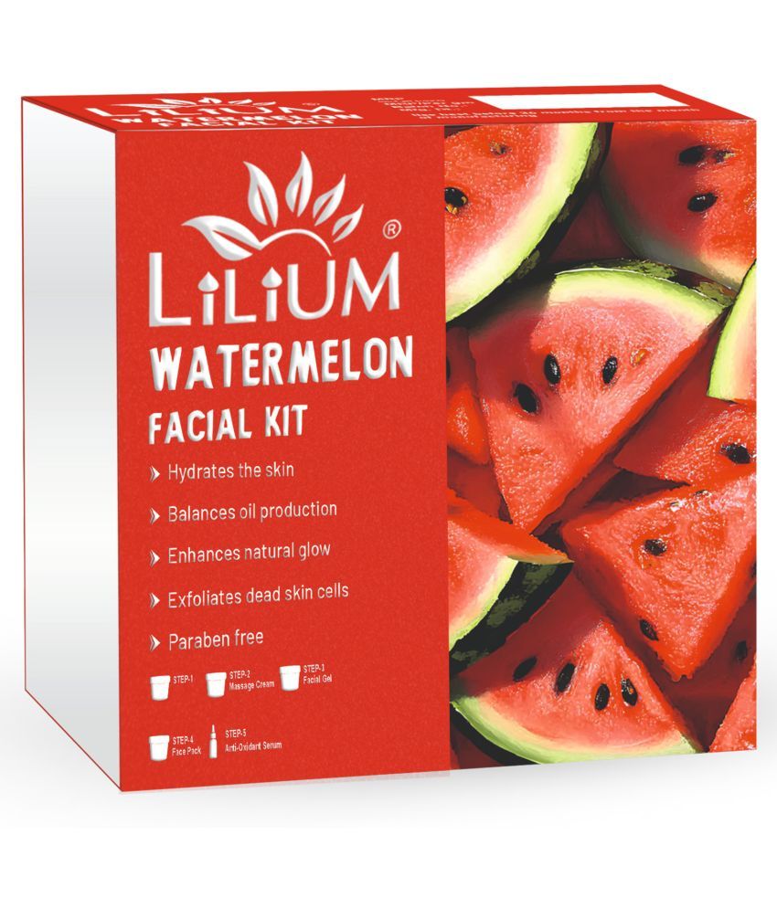     			Lilium Watermelon Facial Kit 410g 3 Times Use Facial Kit For All Skin Type Fruit 410 ( Pack of 1 )