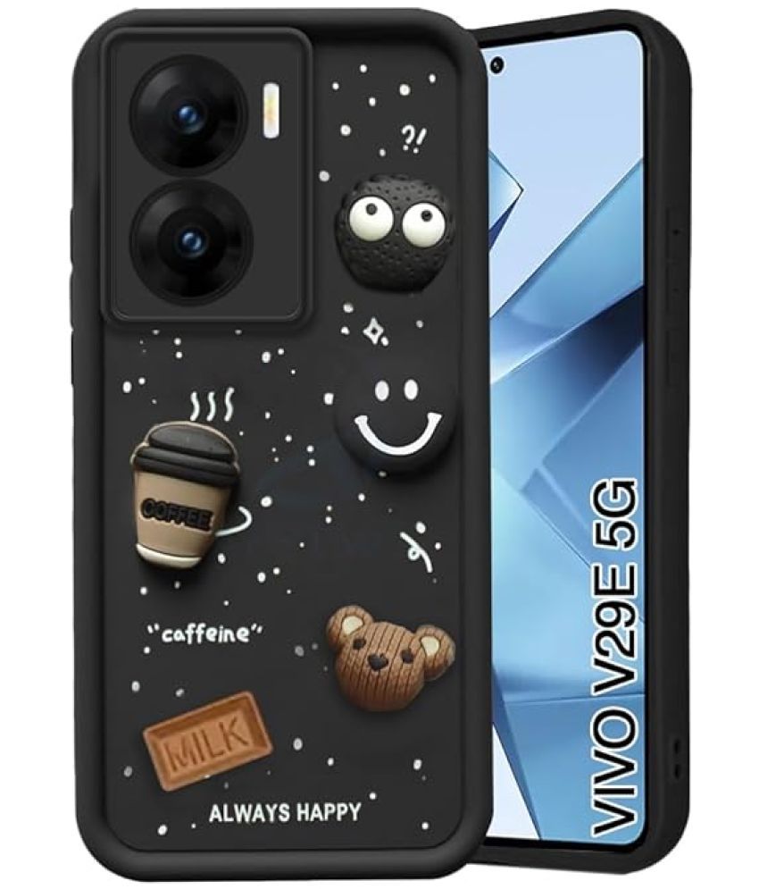     			Megha Star*** Plain Cases Compatible For Rubber Vivo V29e ( )