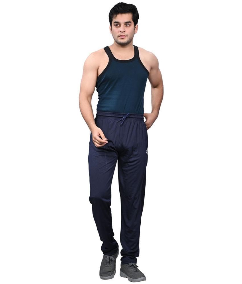     			NEOCARDIN Navy Blue Polyester Men's Trackpants ( Pack of 1 )