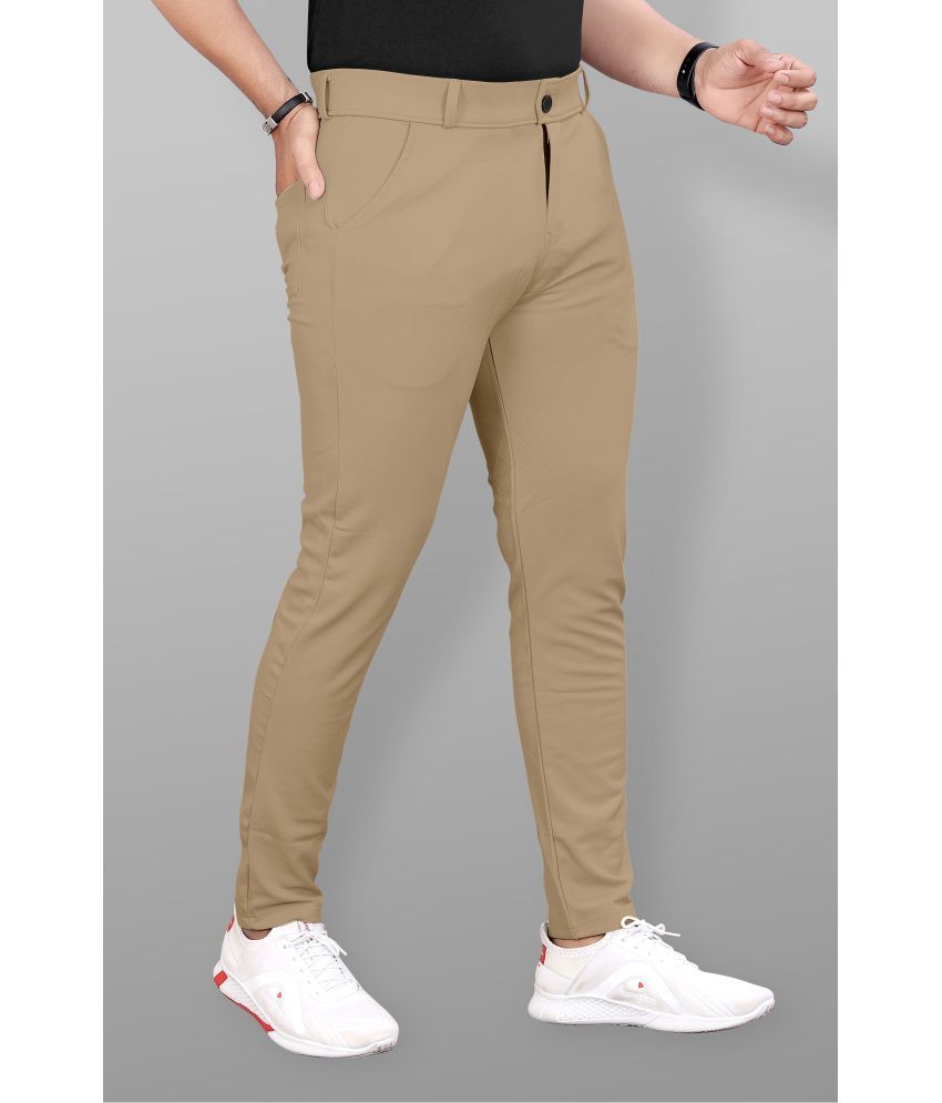     			rexan Regular Flat Men's Chinos - Khaki ( Pack of 1 )