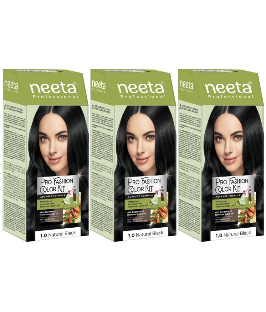     			Neeta ProFashion Color Kit Ammonia Free Permanent Hair Color 100 g Black