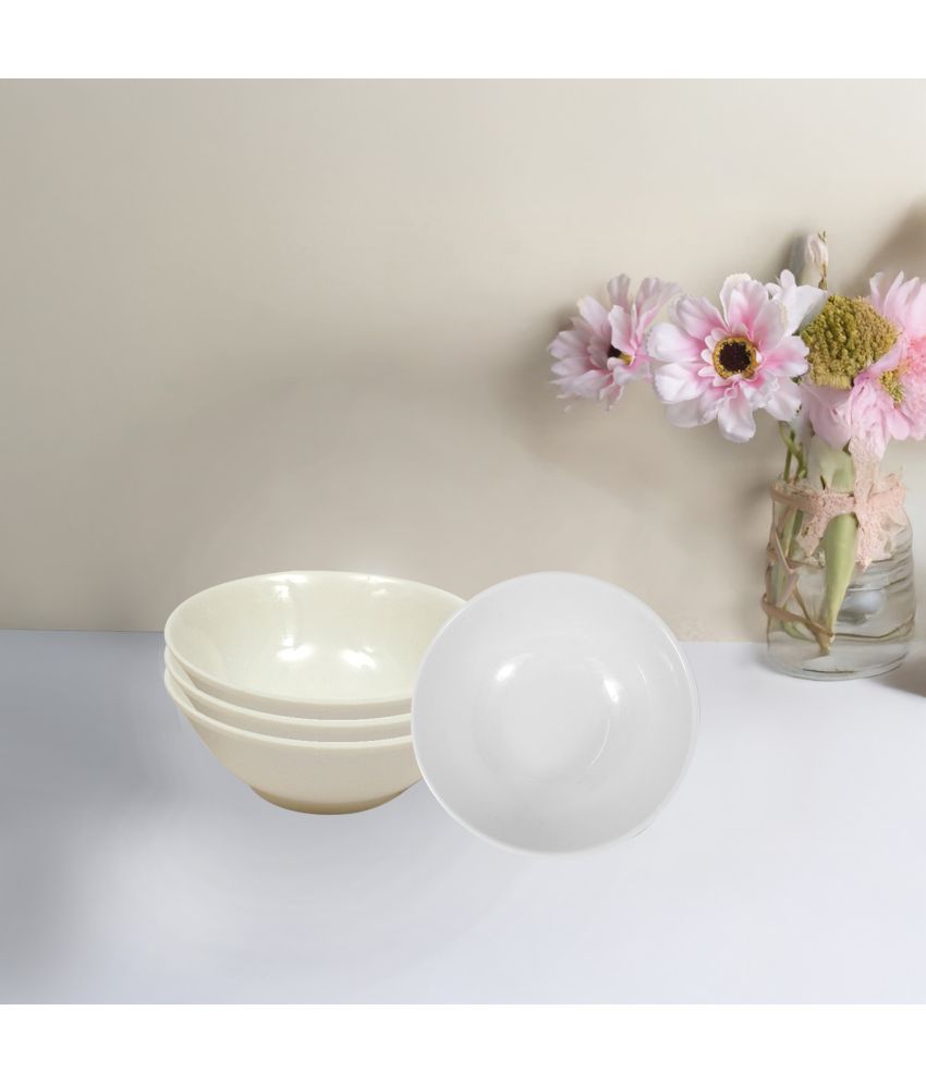     			AURKA 509-DINNER-BOWL-ARK Melamine Plain Serving Bowl 11 cm ( Set of 4 ) White