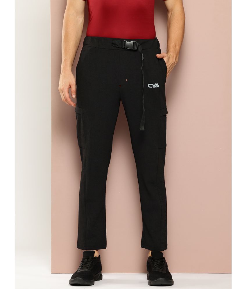     			Club York Black Polyester Men's Trackpants ( Pack of 1 )