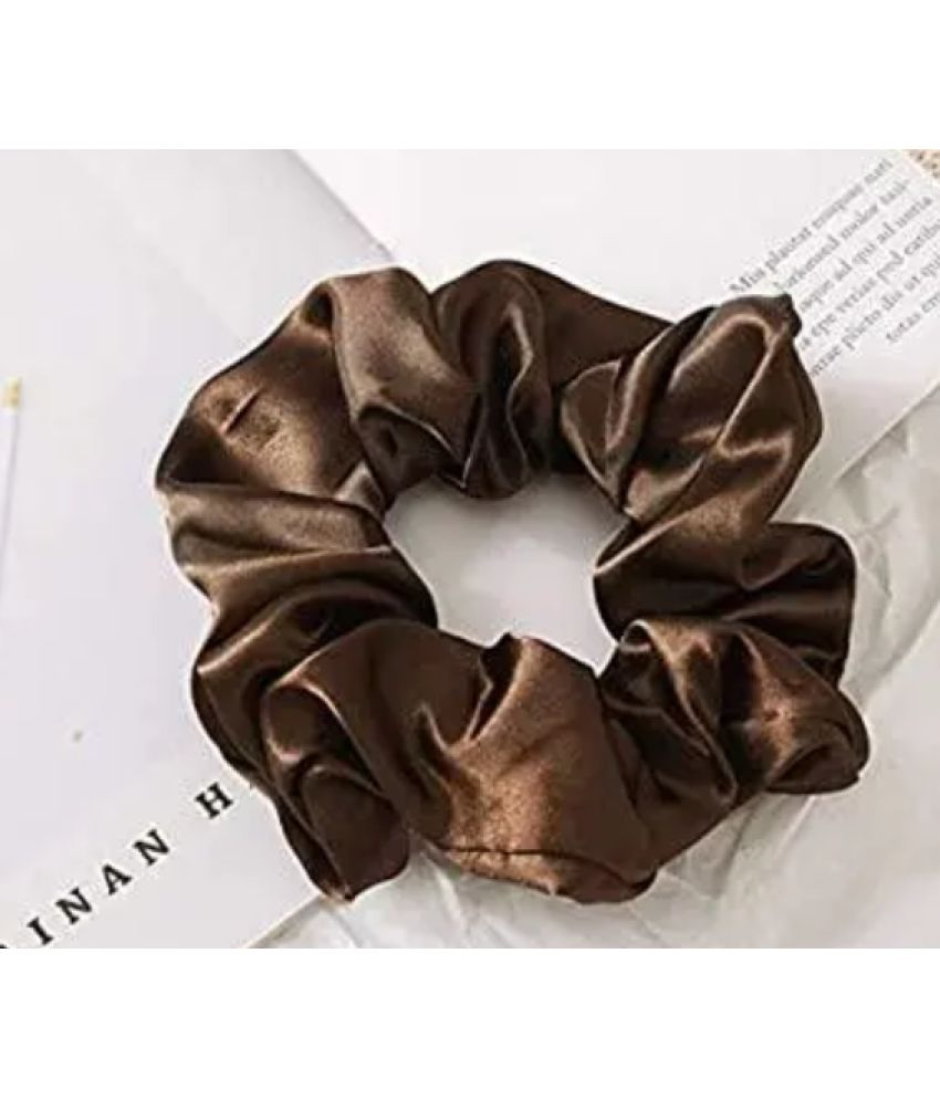     			Finesse Decor Brown Girls Scrunchie ( Pack of 1 )