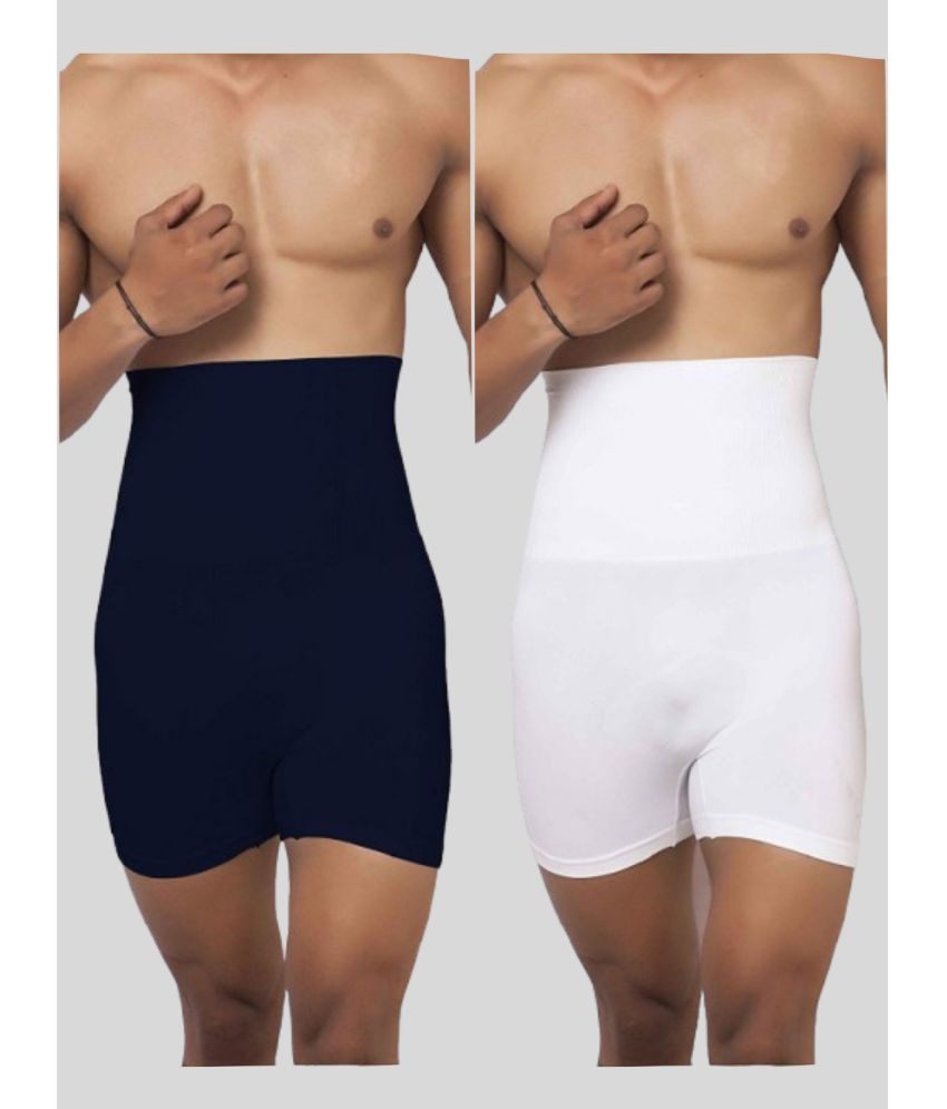     			Pia Trends Pack of 2 Men's Tummy Shaper ( White )