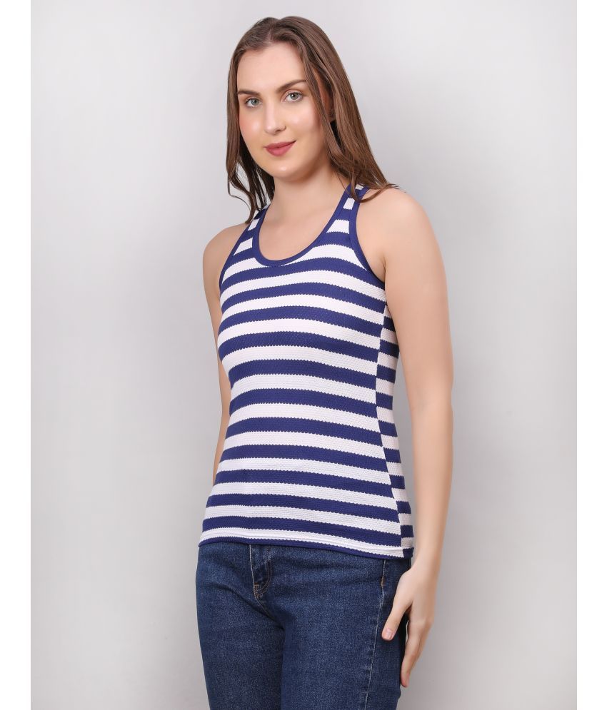     			VEE SAA Pack of 1 Cotton Tank Top ( Blue )