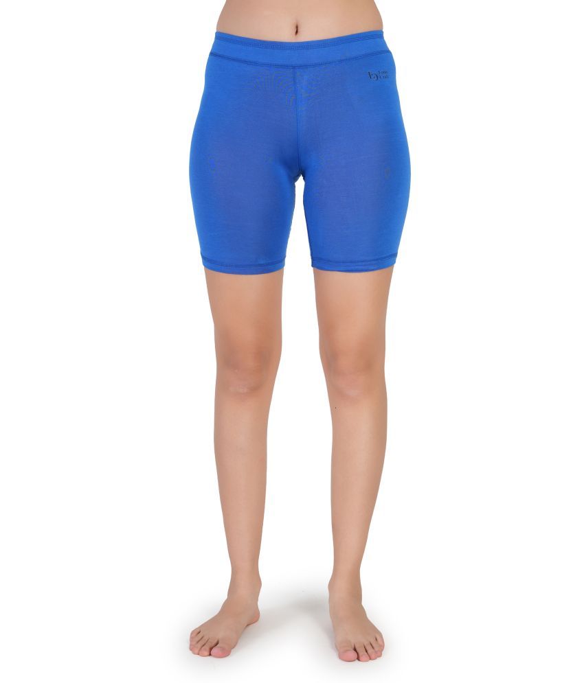     			Bebron Cotton Lycra Capris - Blue Pack of 10 & more