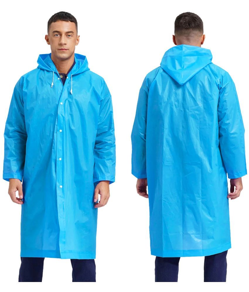     			Infispace Blue PVC Men's Raincoat ( Pack of 1 )