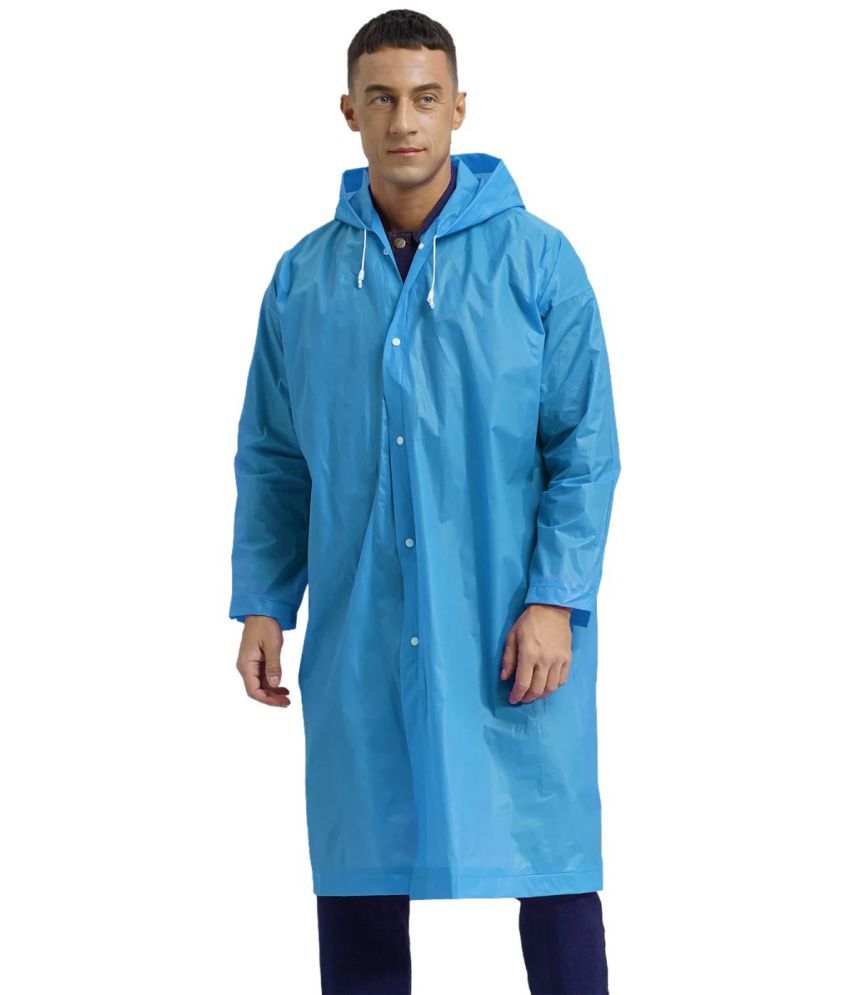     			Infispace Blue PVC Men's Raincoat ( Pack of 1 )