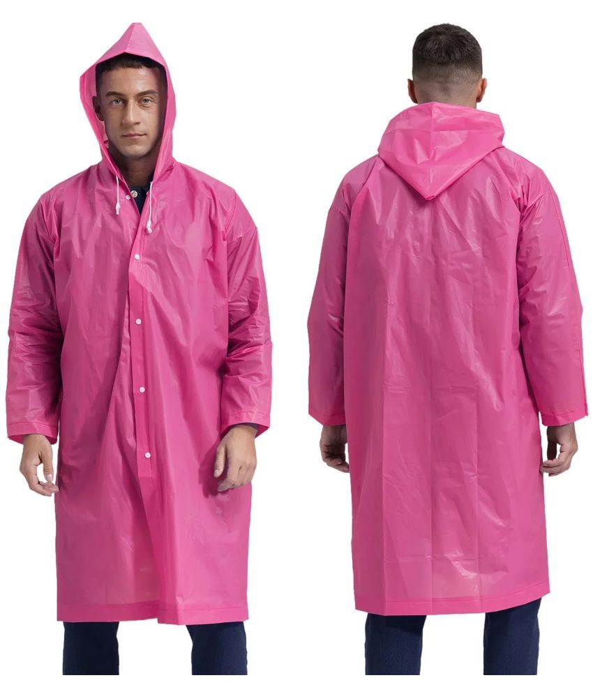     			Infispace Pink PVC Men's Raincoat ( Pack of 1 )