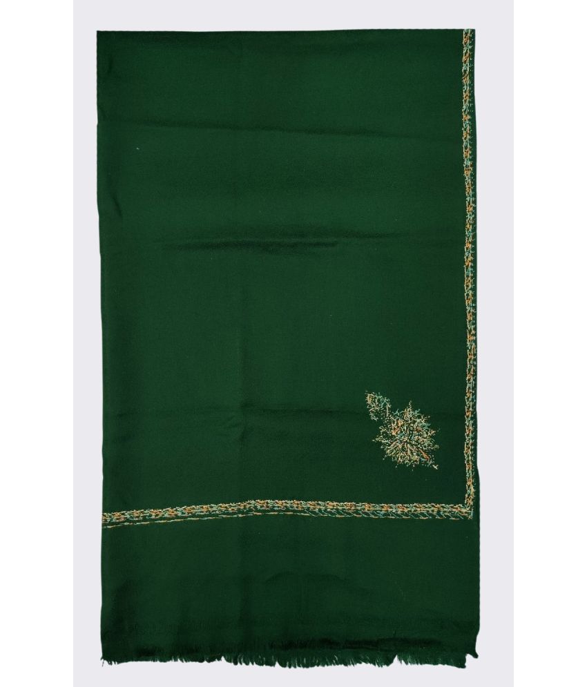     			Soul Essence Green Embroidered Shawl - ( Pack of 1 )