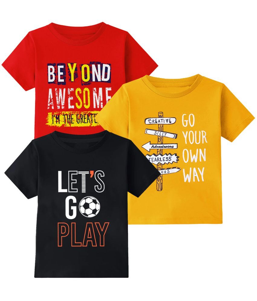     			TitTom Pack of 3 Boys & Girls Cotton T-Shirt ( Multicolor 11 )