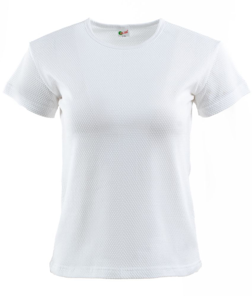     			VEE SAA Pack of 1 Cotton Women's T-Shirt ( WHITE )