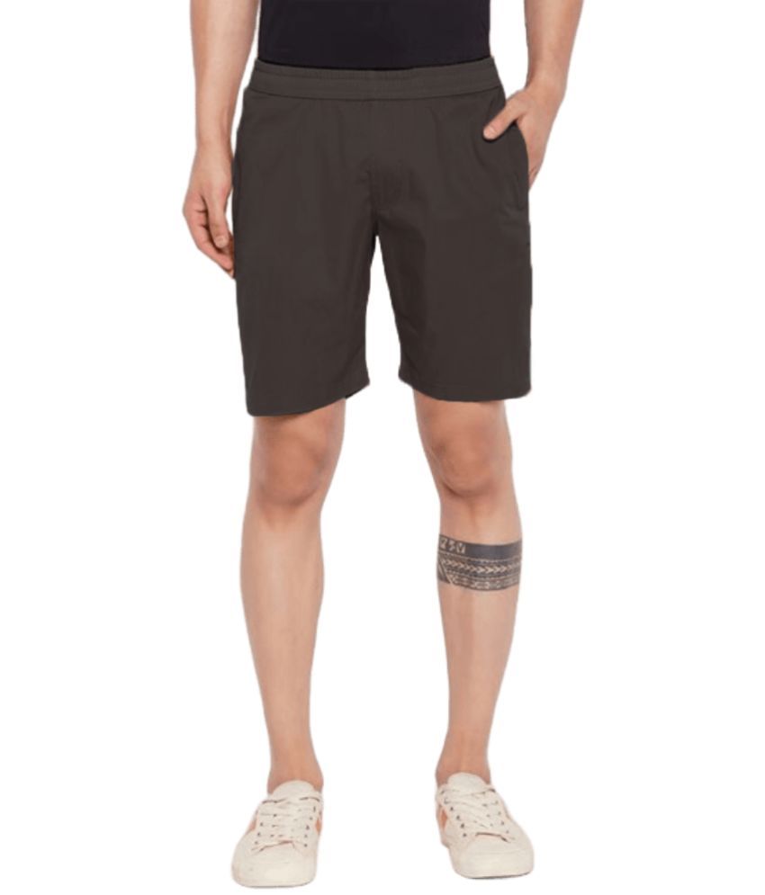     			Reoutlook Dark Grey Cotton Men's Shorts ( Pack of 1 )