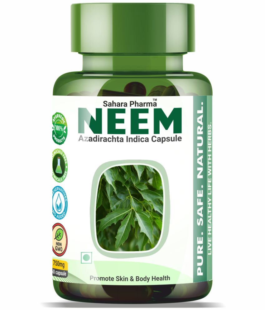     			Sahara Pharma Neem - Organic Azadirachta Indica Capsule 60 no.s Pack Of 1