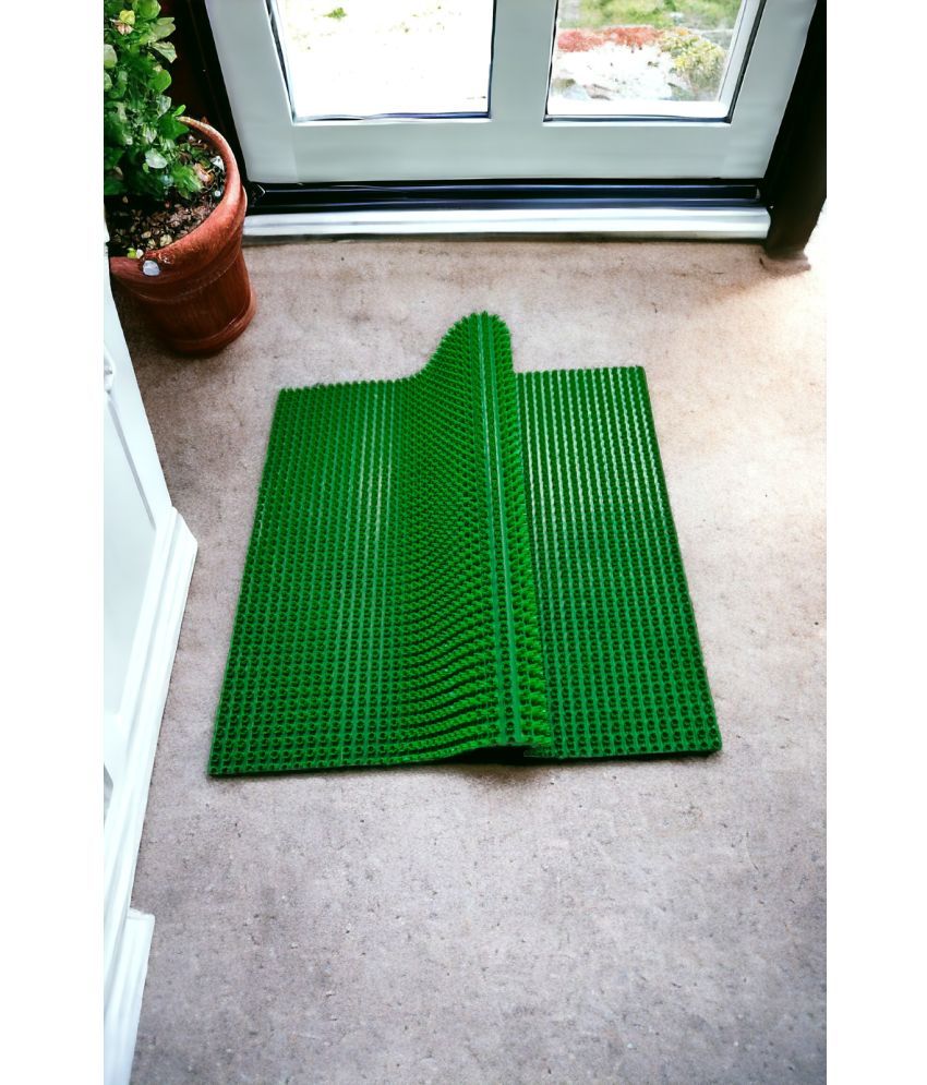     			mopak decor Set of 1 Anti-skid Polypropylene Door Mat ( 60 X 45 cm ) Green