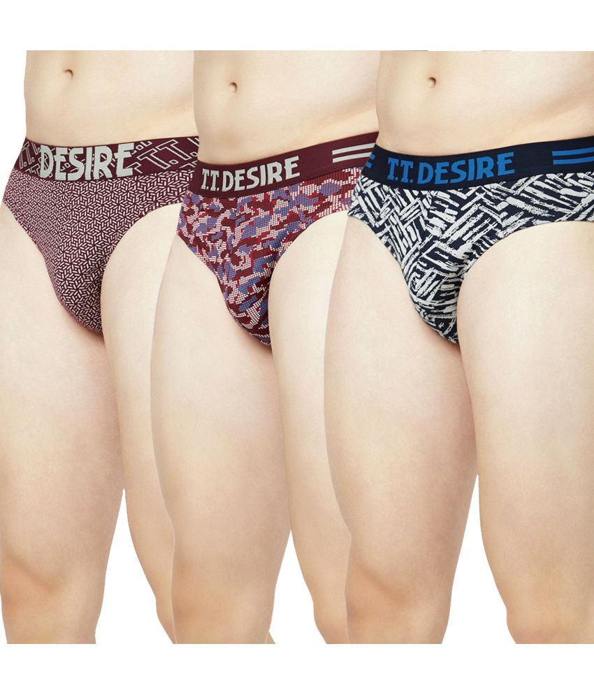     			TT Pack of 3 Cotton Briefs For Men's ( Multicolor2 )