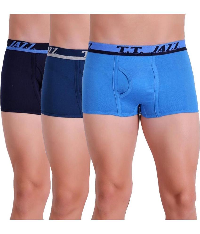     			TT Pack of 3 Cotton Blend Trunks For Men's ( Multicolor1 )