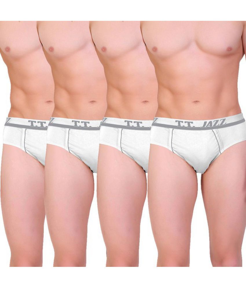     			TT Pack of 4 Cotton Blend Briefs For Men's ( Multicolor )