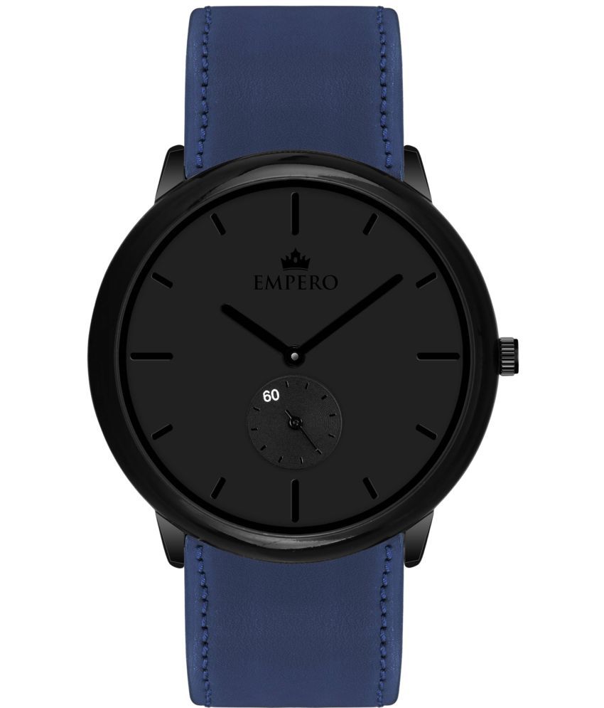     			EMPERO Blue Leather Chronograph Men's Watch