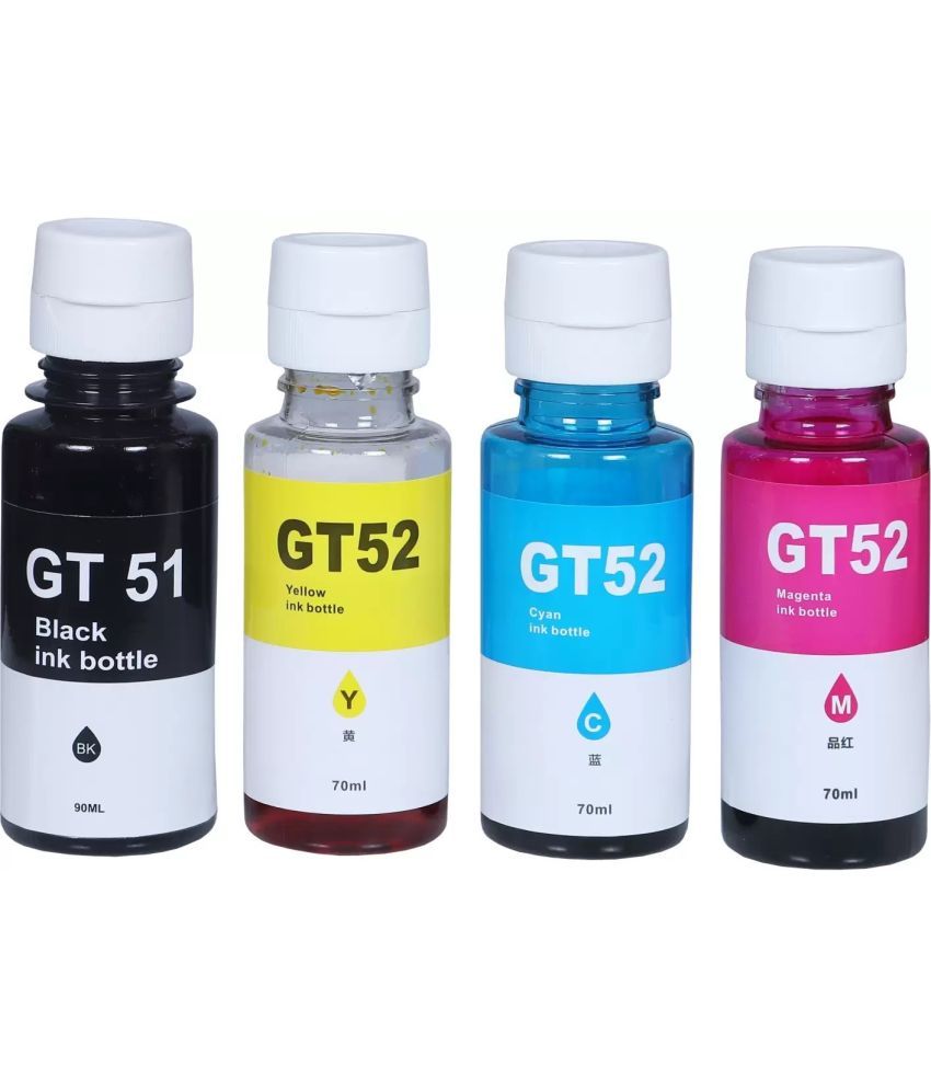     			KALAR GT5152 For H_P 410 Multicolor Ink ( 90 ml ) Pack of 4 For Refill ink for GT51/GT52 - GT5810,GT5820, 310,315,319,410,415,419 Tank Wireless