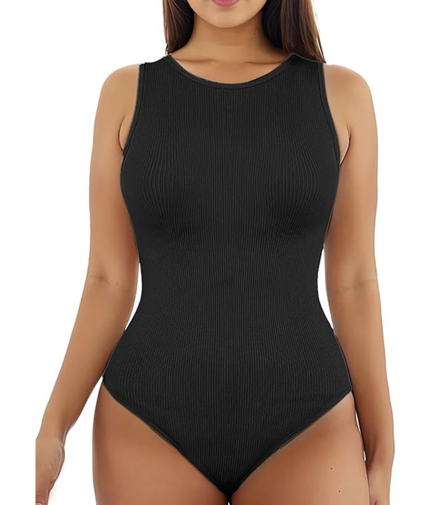     			Shelony Pack of 1 Spandex Women's BodySuite ( Black )