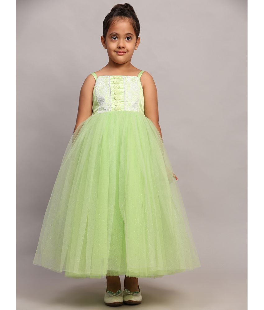     			Toy Balloon Kids Net Gown For Girls ( Pack of 1 , Light Green )