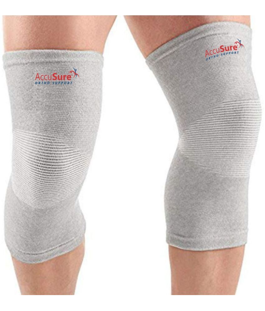     			ACCUSURE Grey Knee Support ( Pack of 1 )