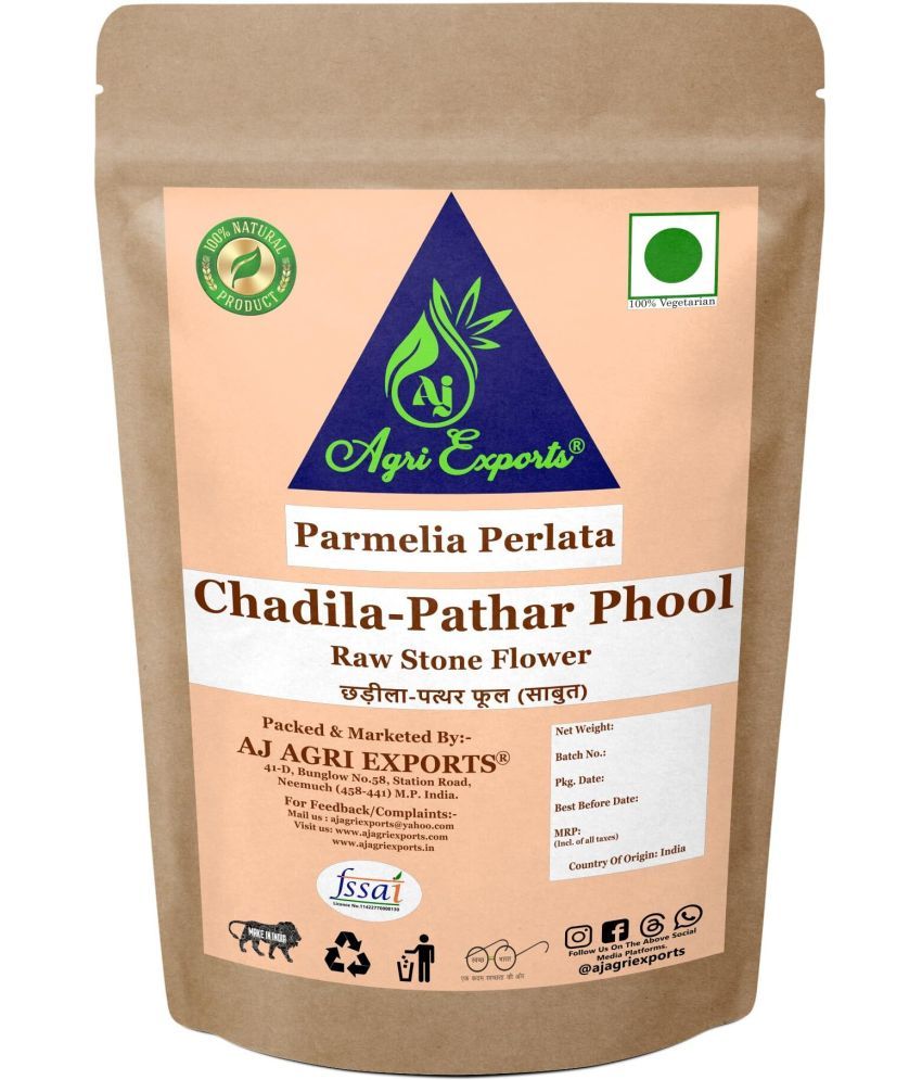     			AJ AGRI EXPORTS Chadila - Pathar Phool - Stone Flower - Parmelia Perlata 100 gm