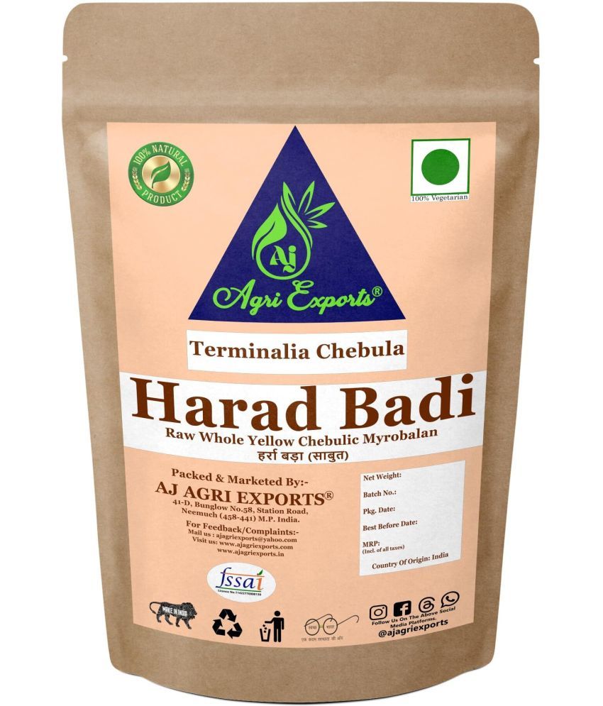     			AJ AGRI EXPORTS Harad Badi - Badi Harad Pili - Whole Haritaki - Terminalia Chebula 100 gm