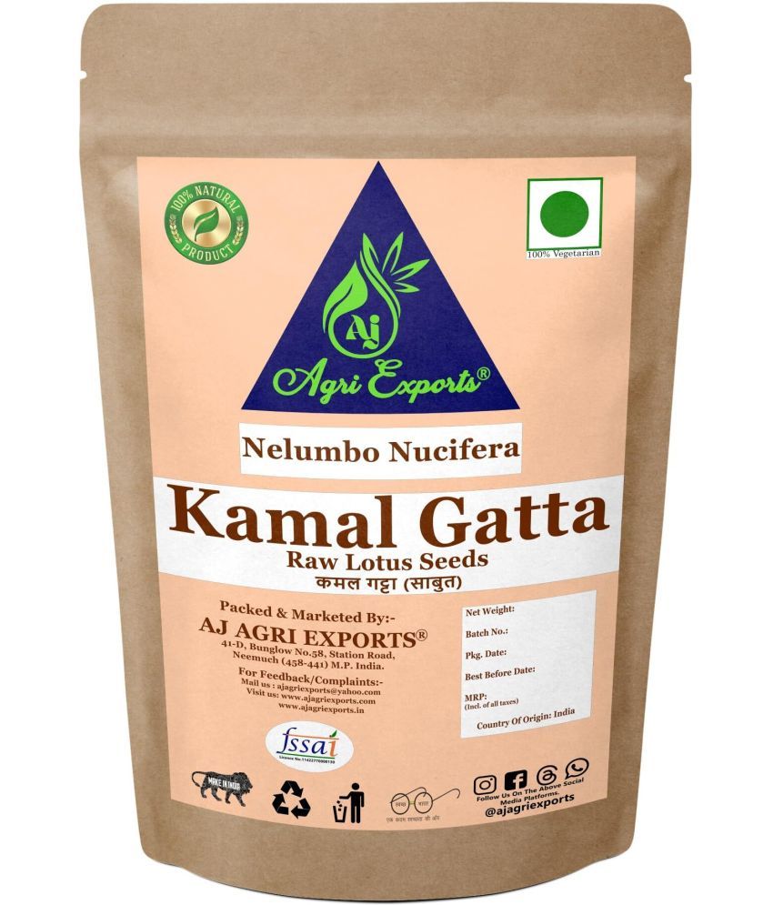     			AJ AGRI EXPORTS Kamal Gatta - Lotus Seeds - Kamal Gata - Nelumbo Nucifera 100 gm