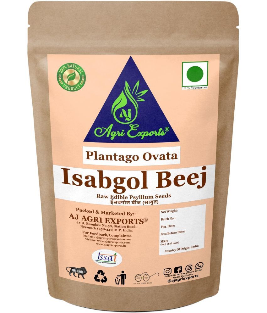     			AJ AGRI EXPORTS Isabgol Beej - Edible Psyllium Seeds - Plantago Ovata - Plantago Indica 100 gm