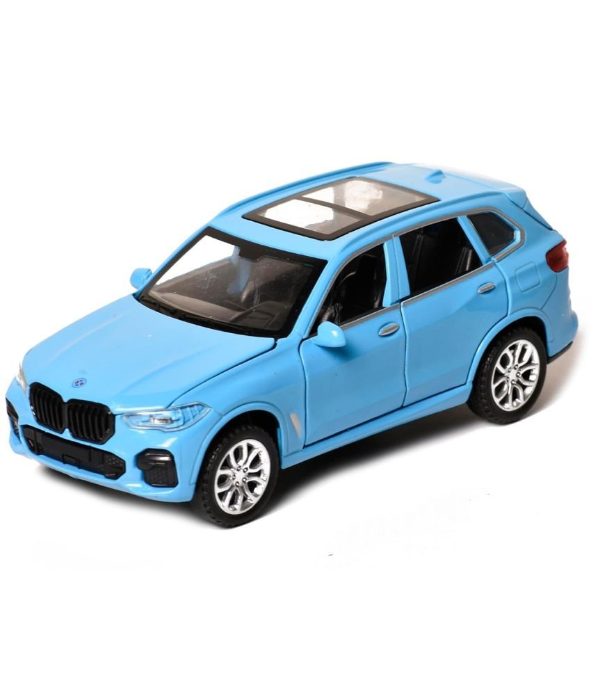     			Braintastic Model Diecast Car Toy Vehicle Pull Back Friction Car with Openable Doors Light & Music Toys for Kids Age 3+ Years (AK Metal Series BMW Blue)