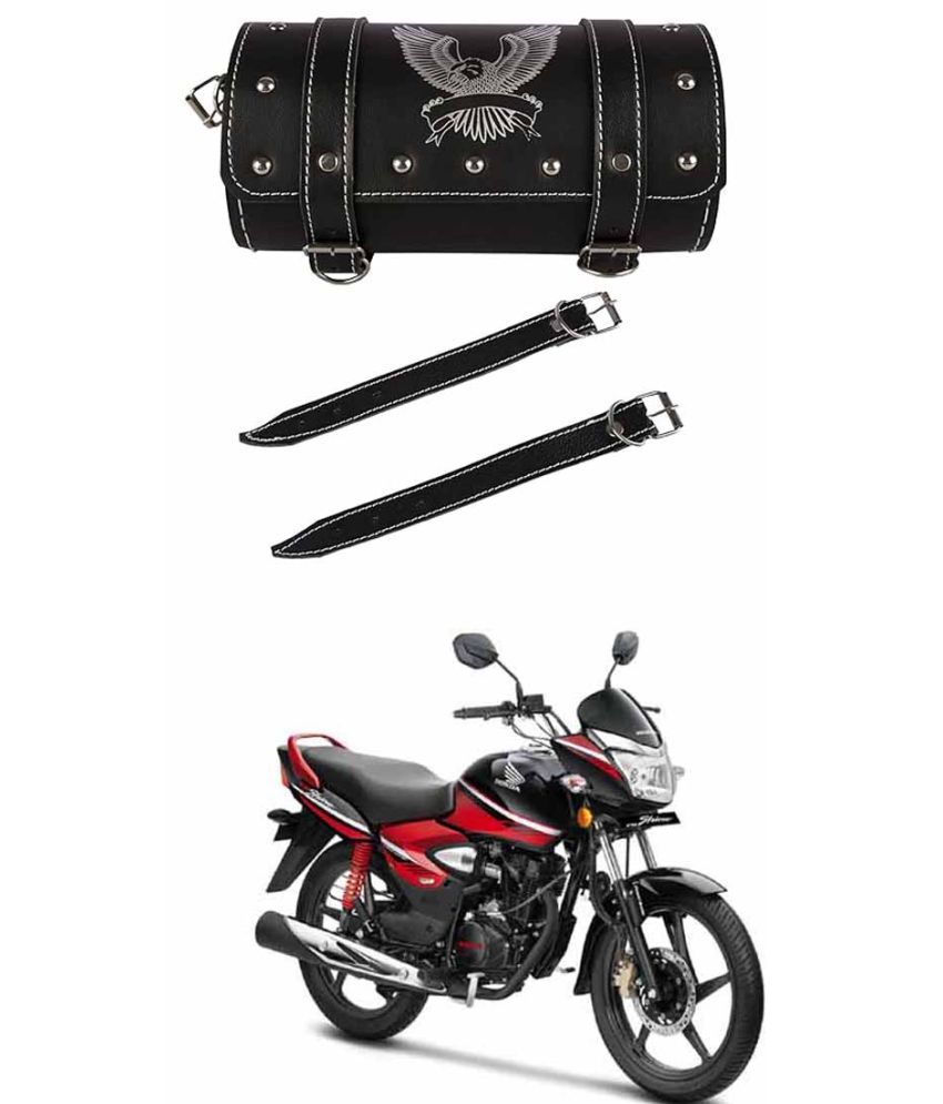     			BuddyBuzz One-side Black Leatherette Tool Bag Eagle For Honda CB Shine