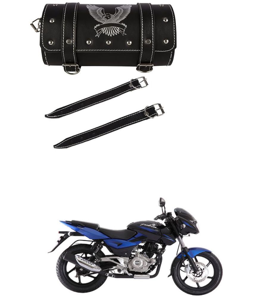     			BuddyBuzz One-side Black Leatherette Tool Bag Eagle For Bajaj Pulsar 180 DTS-i