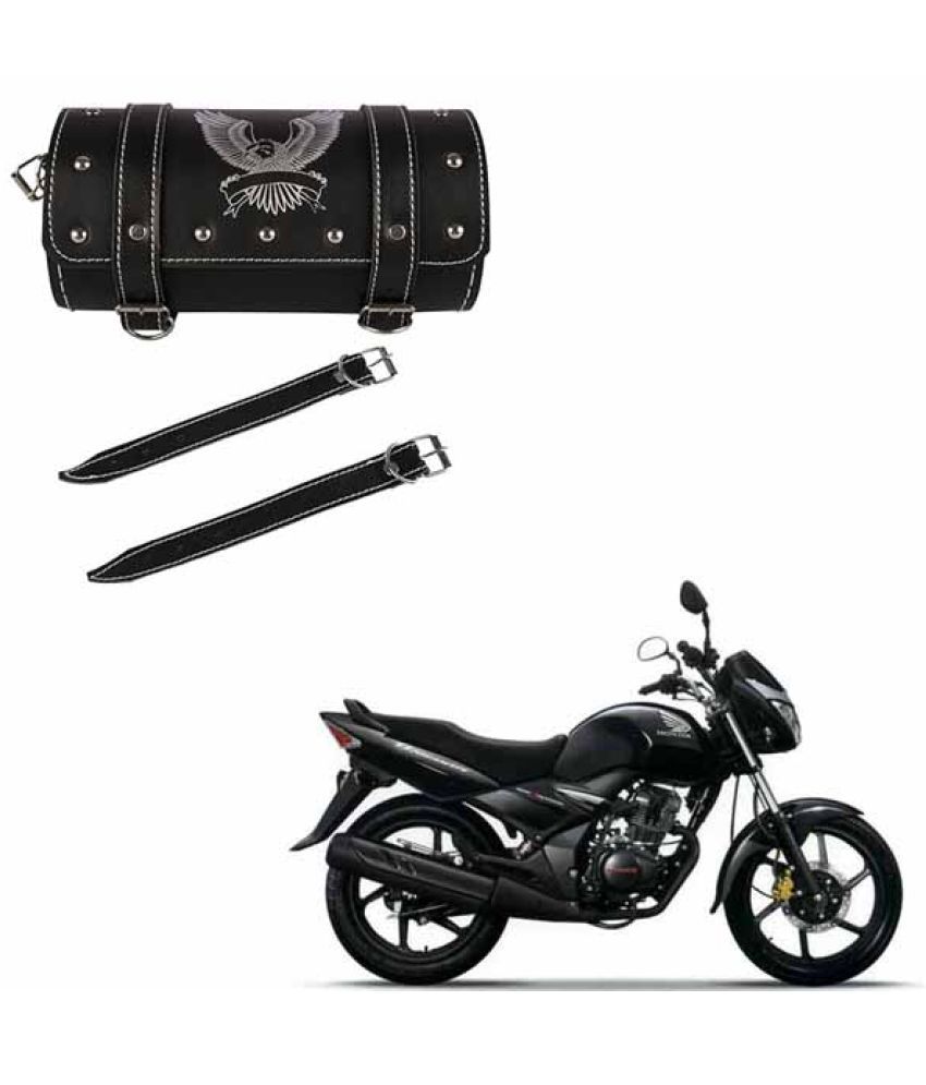     			BuddyBuzz One-side Black Leatherette Tool Bag Eagle For Honda CB Unicorn